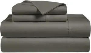 100% Egyptian Cotton Sheets California King Size, 1000 Thread Count Luxury Breathable Sheet, 4Pc Cal. King Size Bed Sheet Set, Long Staple 16" Deep Pocket Sheets Set: Dark Grey