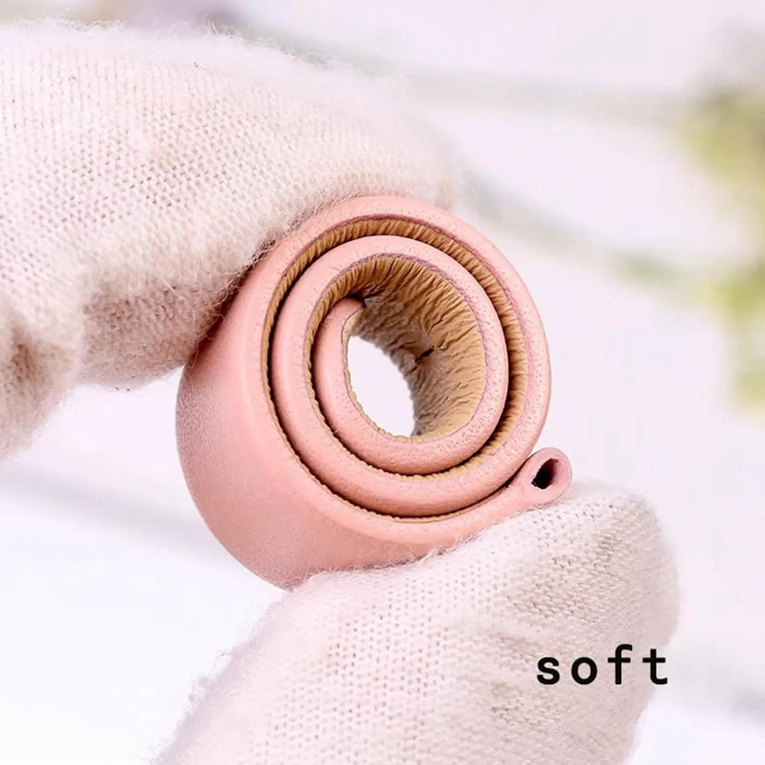 12mm/14mm Women Small Size Flat Grain Genuine Leather Watch Strap with Silvery/Gold/Rosegold Pin Clasp