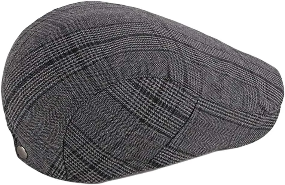 2 Pack Men's Cotton Flat Cap Ivy Gatsby Newsboy Hat