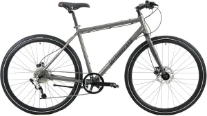 2021 Strada Express X4 Flat Bar Super Commuter Road Touring Bike (Super Dark Gray, 20 inch Fits Most 5'9" to 5'11)