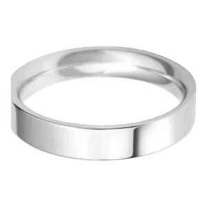 4mm Flat Court lightweight Wedding Ring