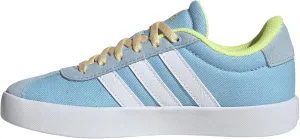 adidas VL Court 3.0 Sneaker, Clear Sky/White/Yellow, 2.5 US Unisex Little Kid