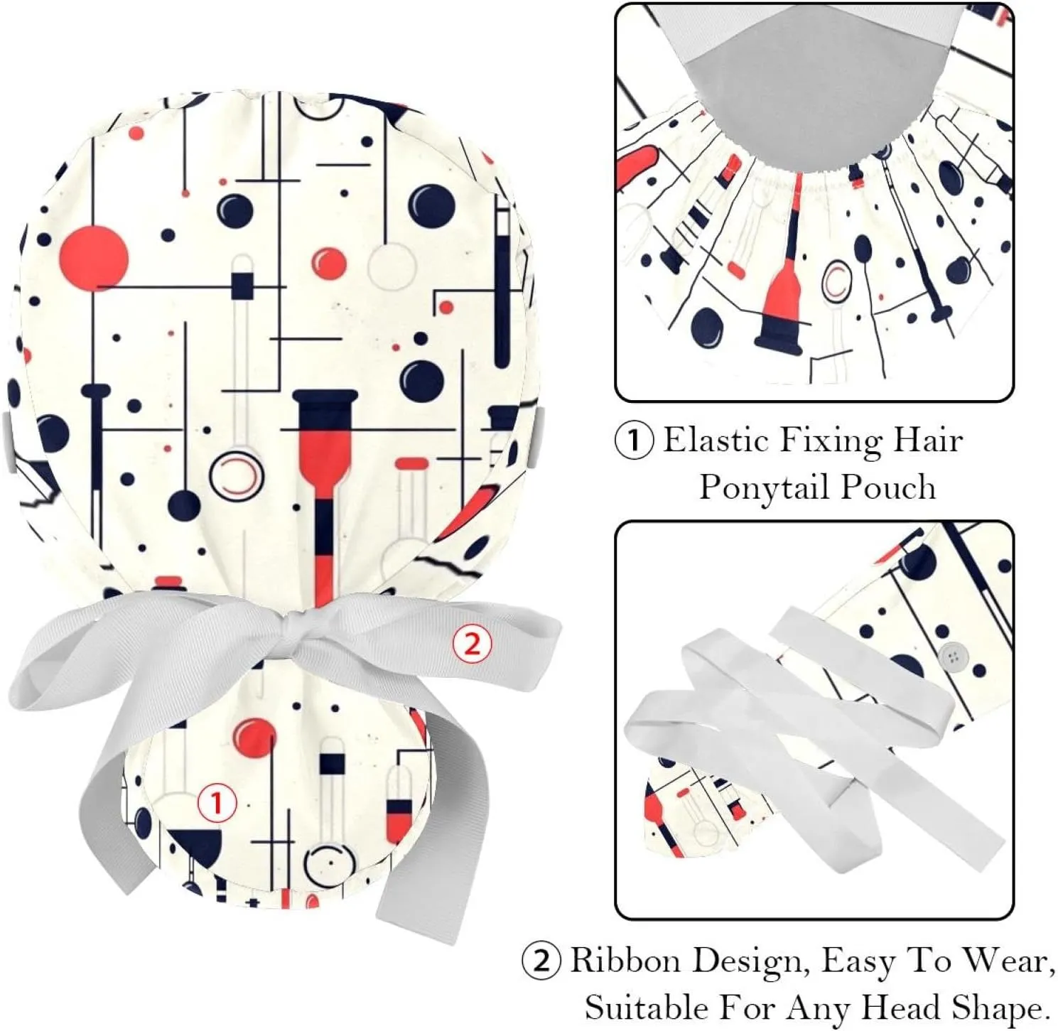 Adjustable Working Cap with Button, globe microscope magnet flask molecule Working Hat