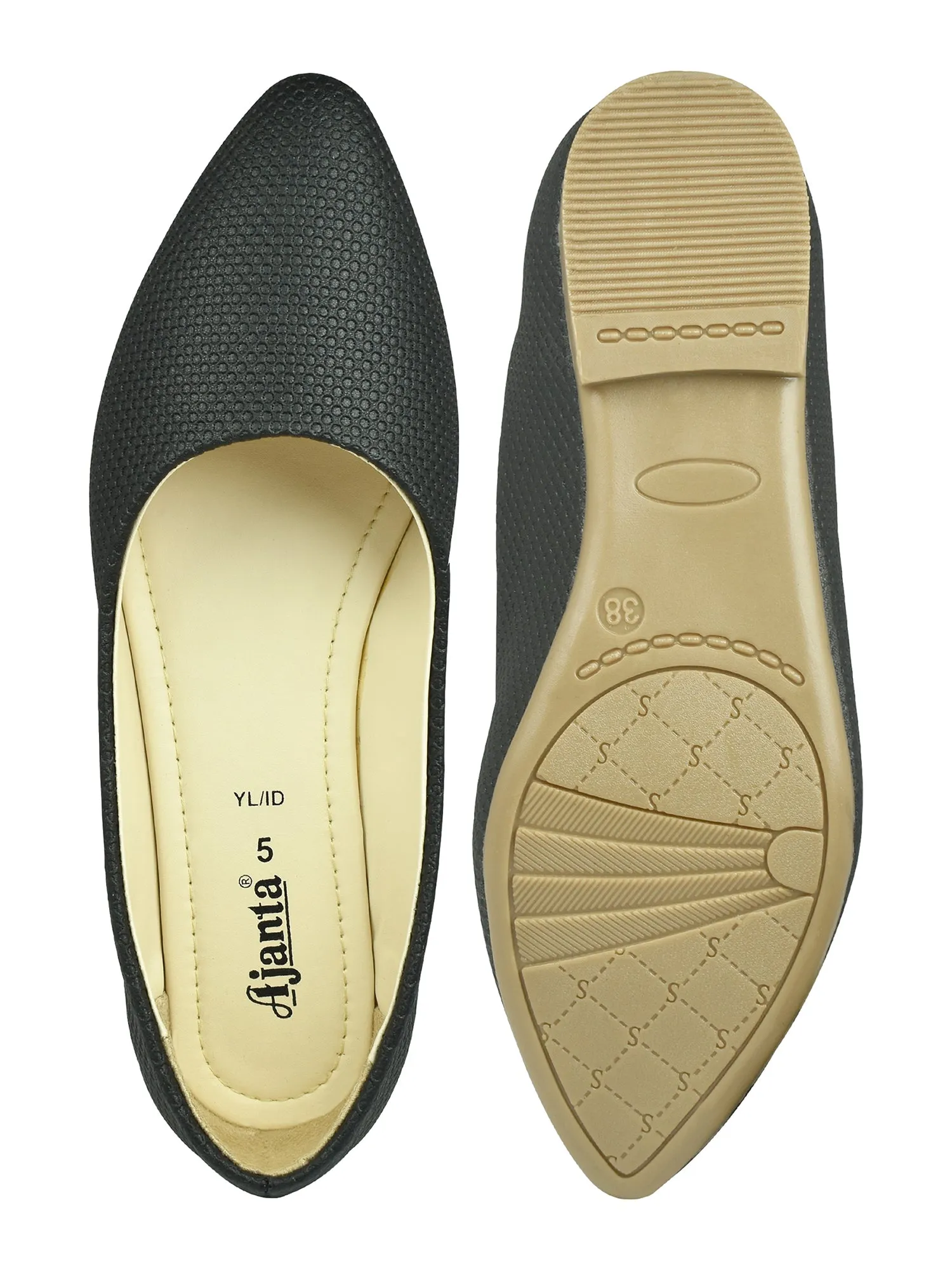Ajanta Women Stylish Ethnic Slip on Comfortable Casual Flat Ballerina For Women & Girls