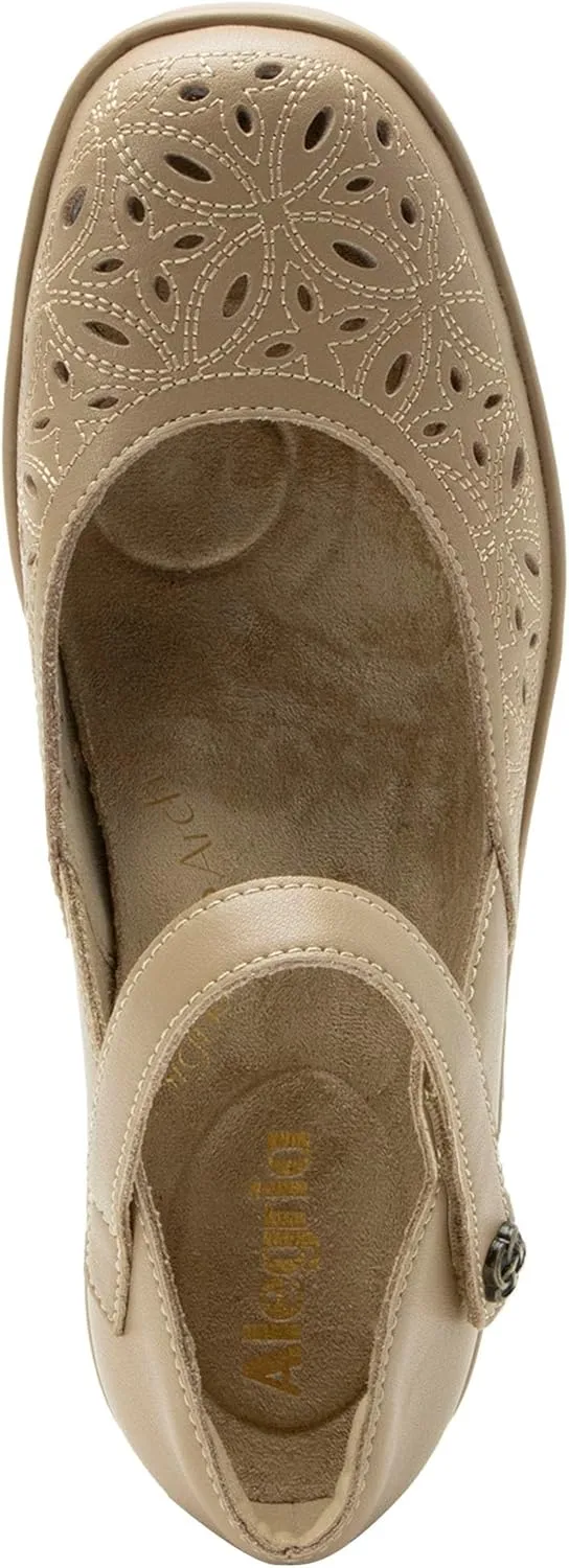 Alegria Women's Hayes Leather Wedge Mary Jane Pump
