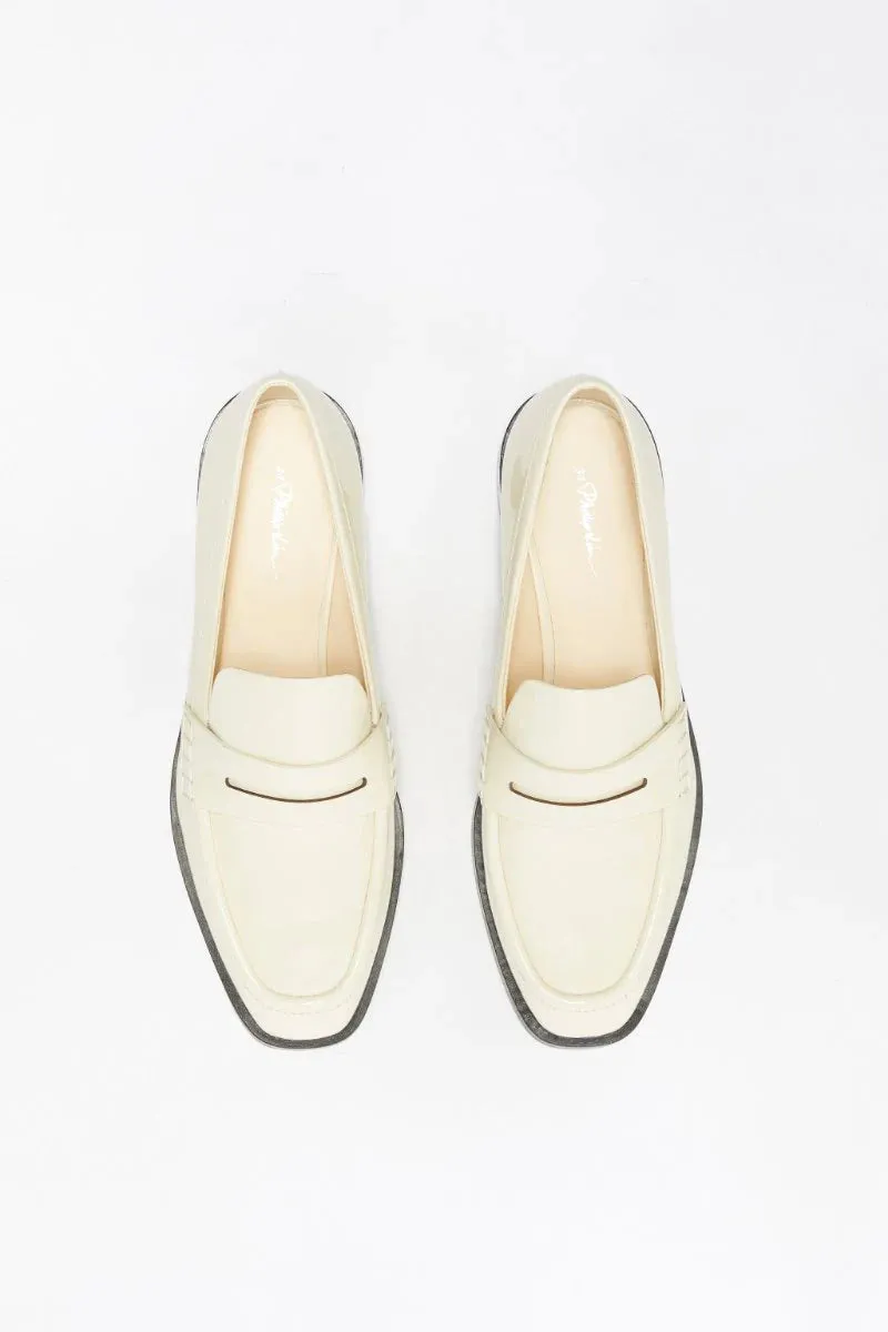 Alexa penny loafer, ivory