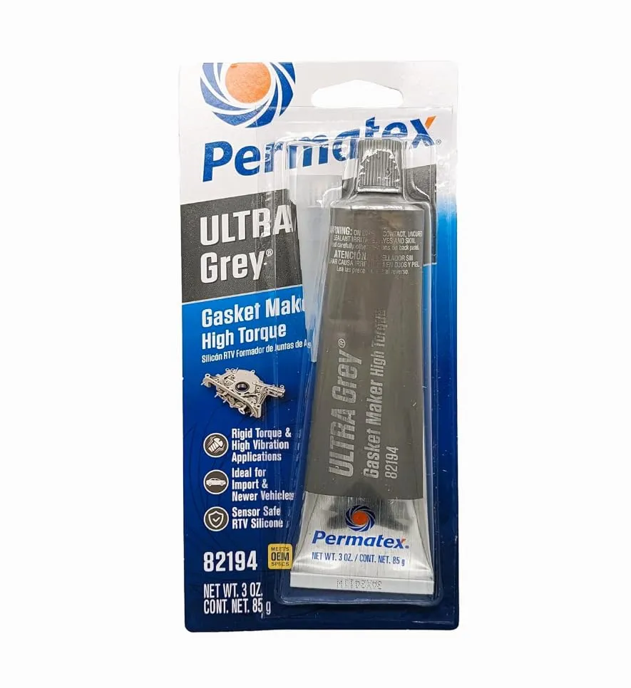 Amazing Auto Parts - 82194 Ultra Grey Rigid High-Torque RTV Silicone Gasket Maker, 3 Ounce (2)