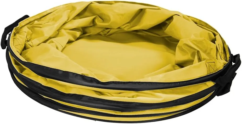 Amazing Rake Pop-Up Leaf Bags — 40-Gallon Heavy Duty Yard Waste Bags, Garden Leaf Bag Holder, Lightweight Collapsible Yard Waste Bin, Reusable Lawn, Garden Bags & Yard Waste Container (Yellow)