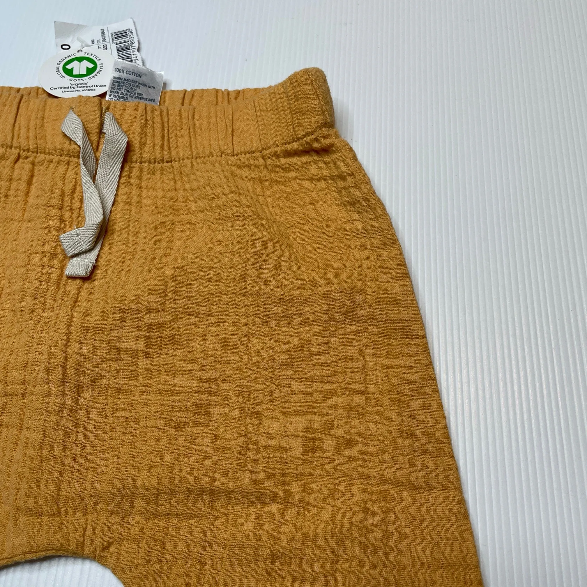 Anko lightweight crinkle cotton pants / bottoms, size 0, BNWT