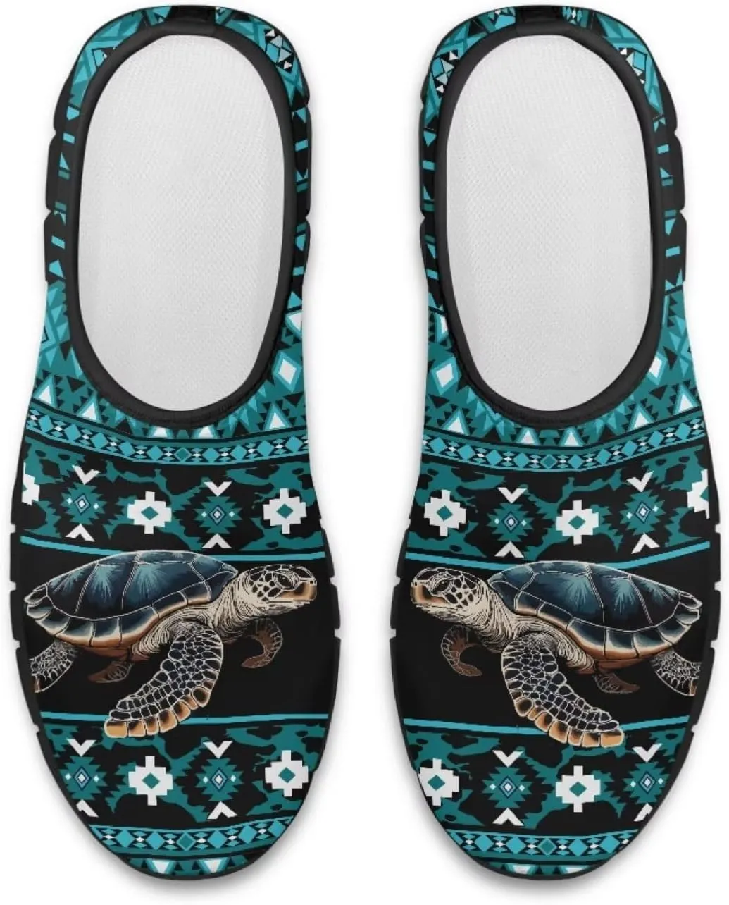 Aztec Walking Shoes for Women Casual Slip On Non Skid Flat Sneakers Fashion Breathable Tennis Work Footwear