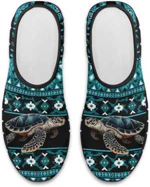 Aztec Walking Shoes for Women Casual Slip On Non Skid Flat Sneakers Fashion Breathable Tennis Work Footwear