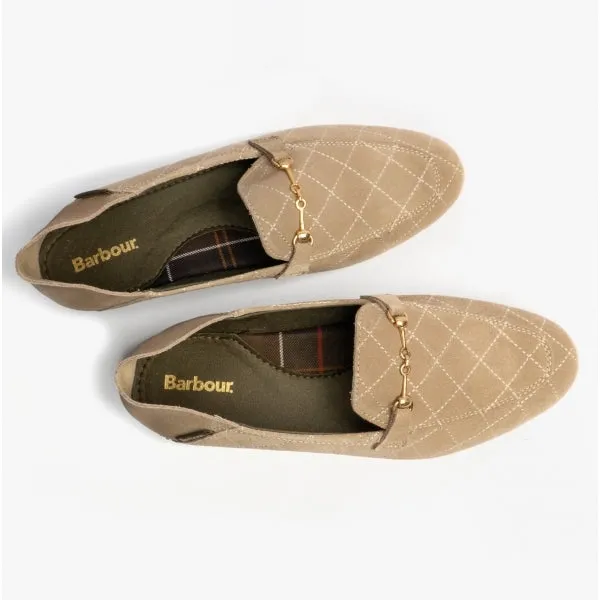 Barbour ESME Womens Loafers Beige Suede