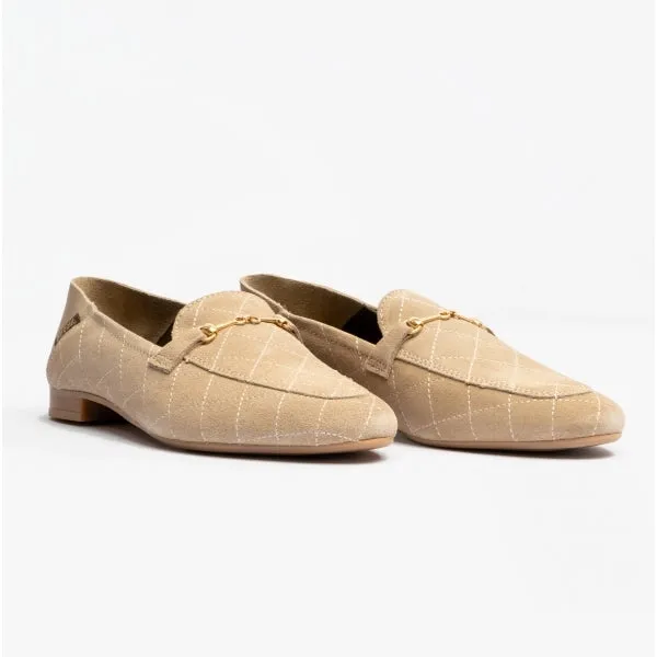 Barbour ESME Womens Loafers Beige Suede
