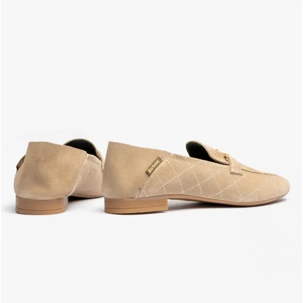 Barbour ESME Womens Loafers Beige Suede