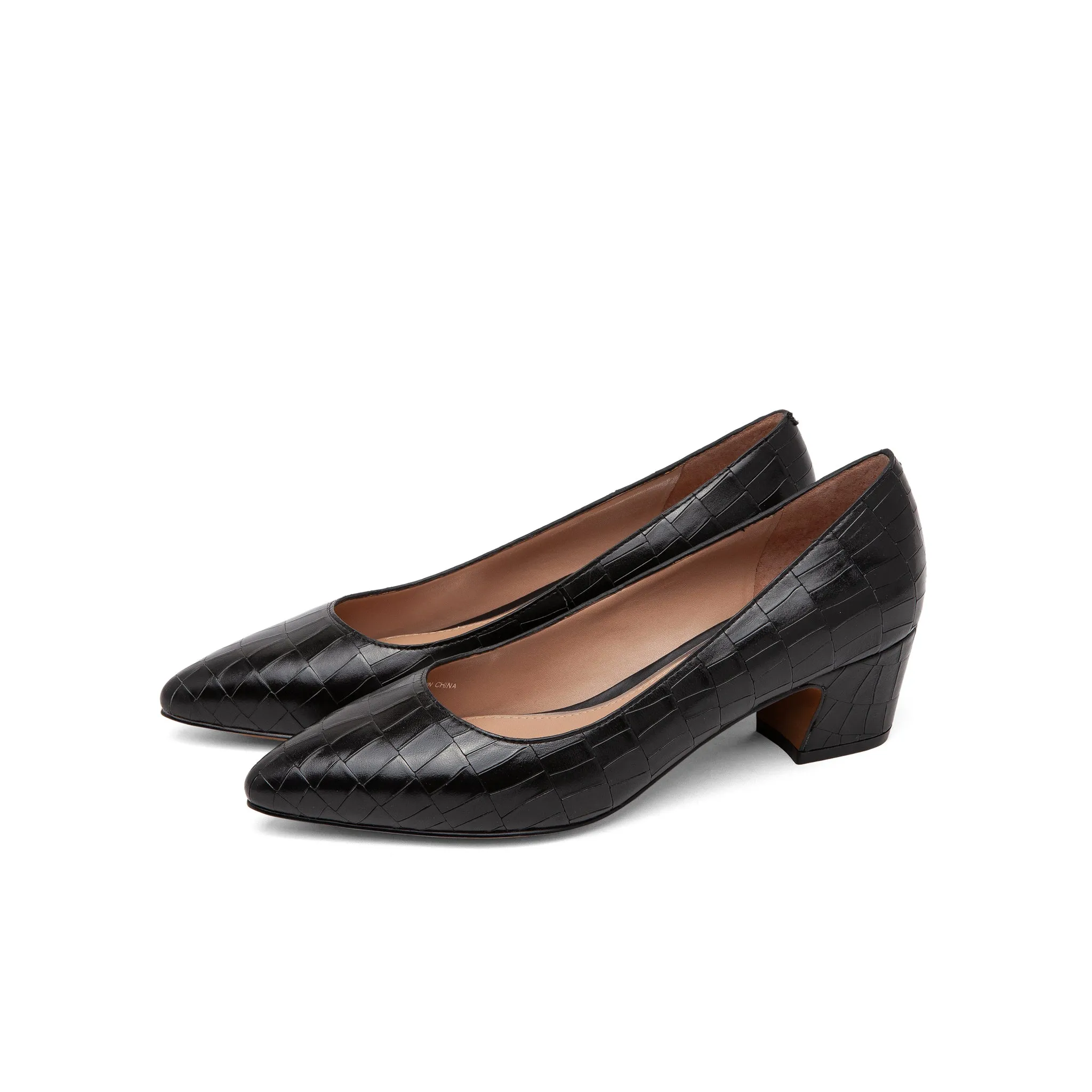 BARDOT II | Low Cuban Heel Pumps