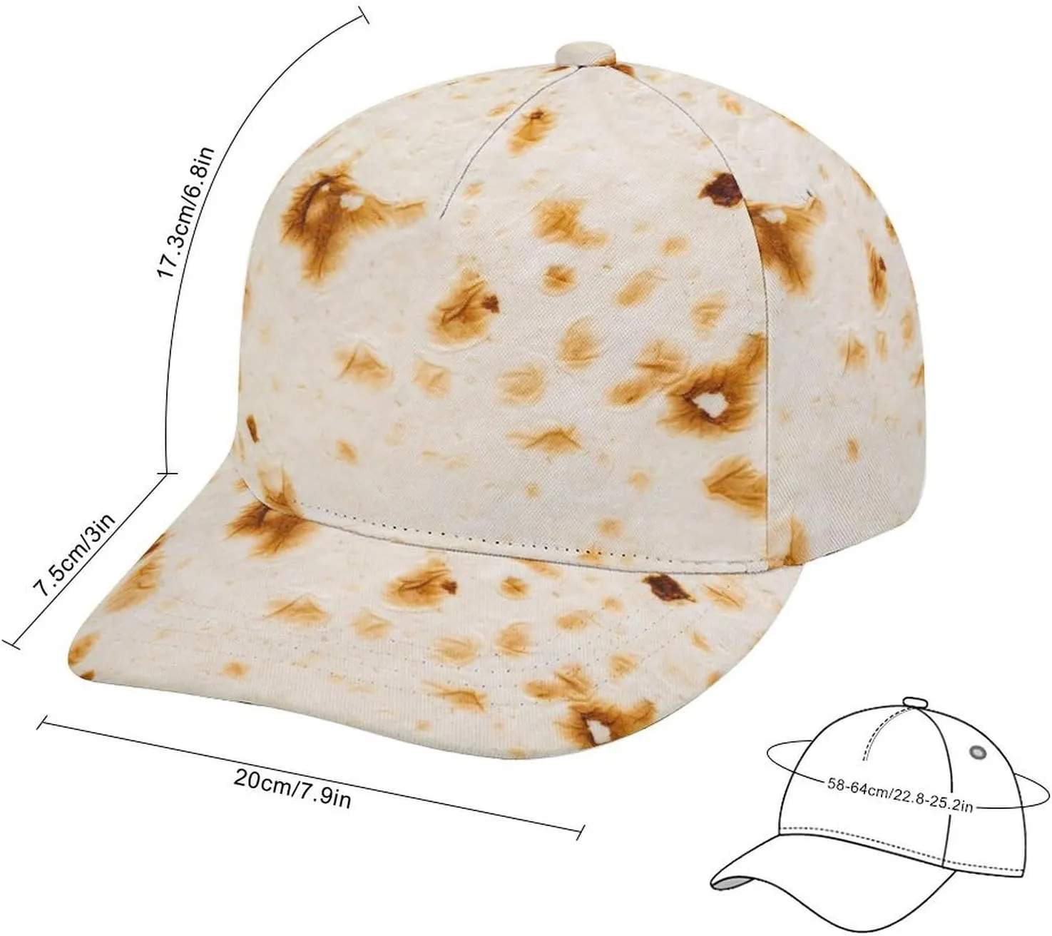 Baseball Cap for Men Women Adjustable Breathable Baseball Hat Unconstructed Headwear