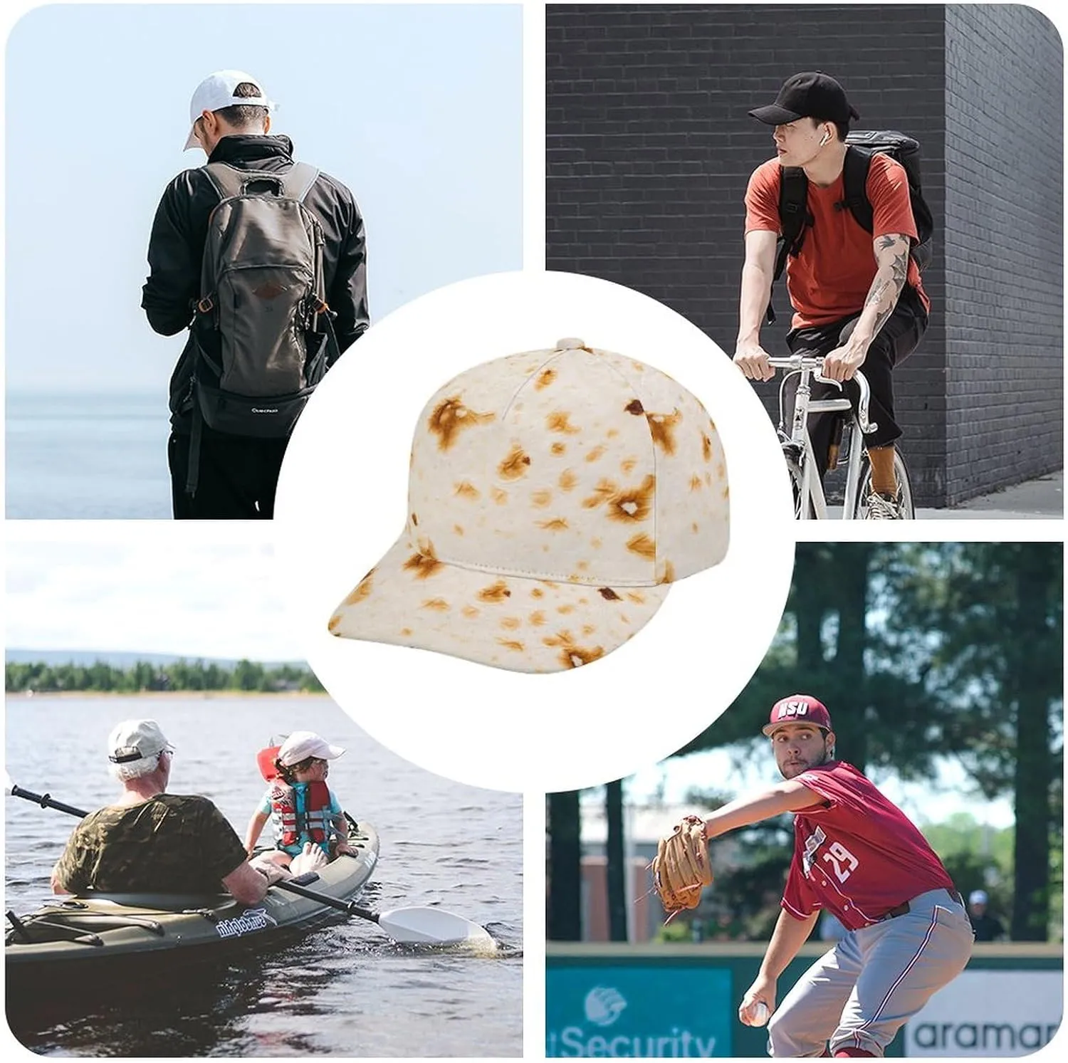 Baseball Cap for Men Women Adjustable Breathable Baseball Hat Unconstructed Headwear
