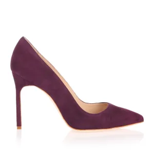 BB105 Purple suede pumps