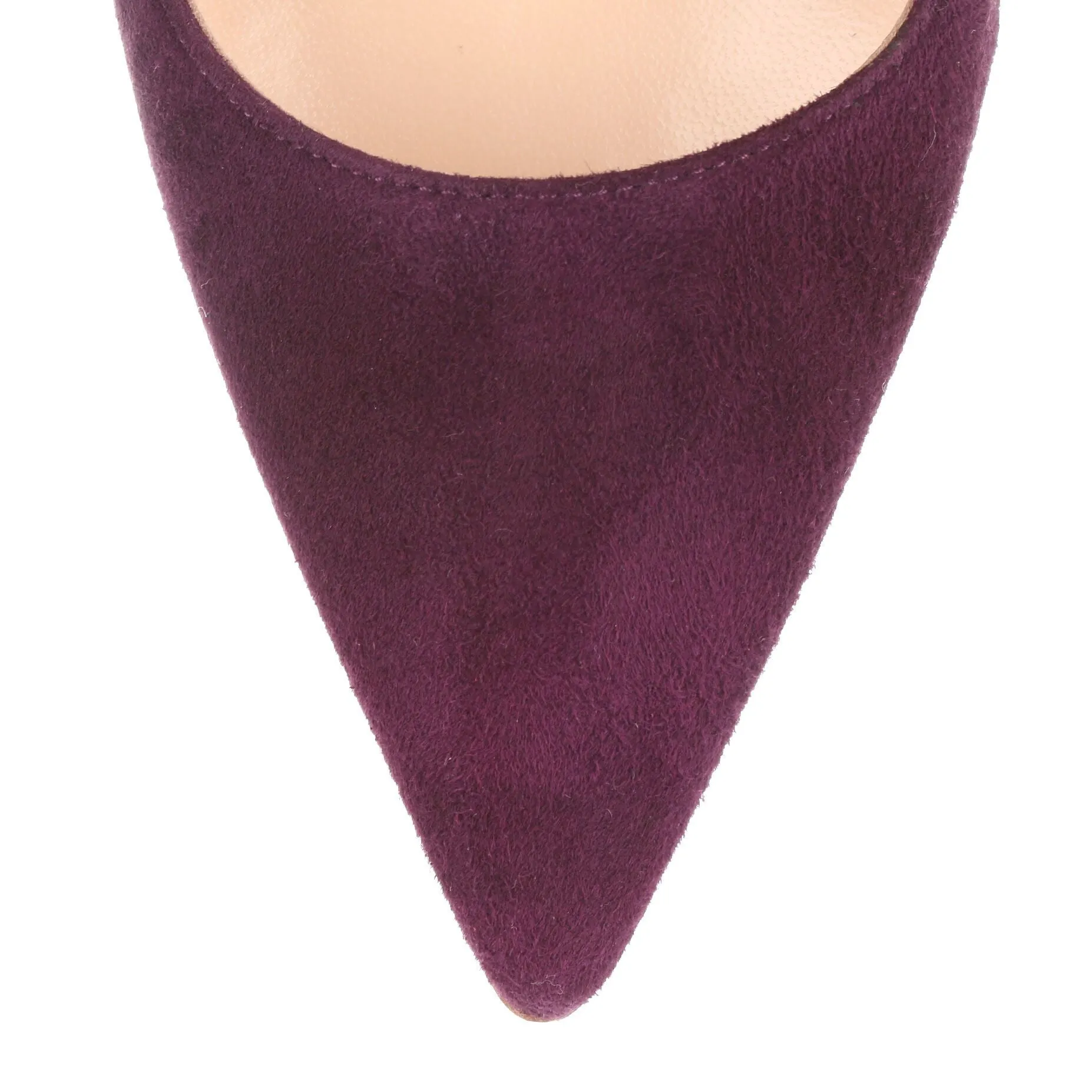 BB105 Purple suede pumps