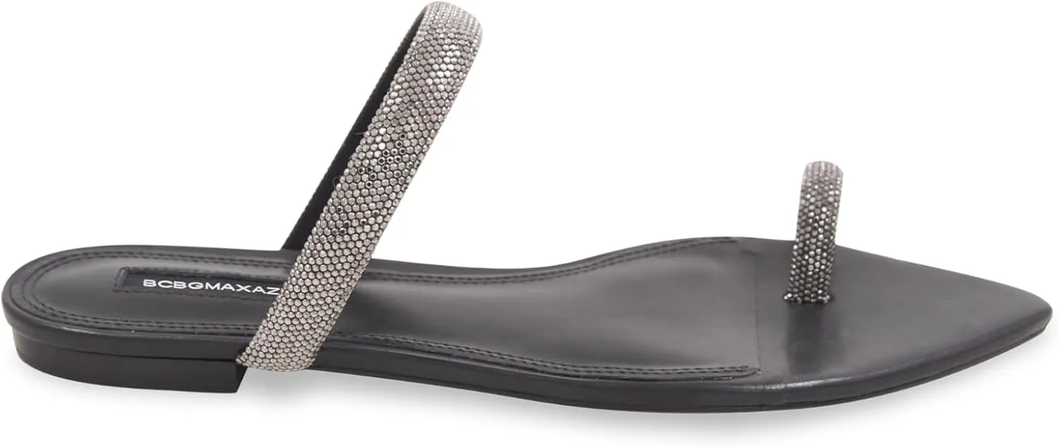 BCBGMAXAZRIA Women's Glam Flat Sandal