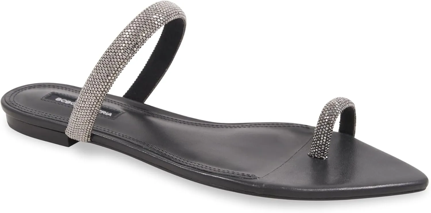 BCBGMAXAZRIA Women's Glam Flat Sandal