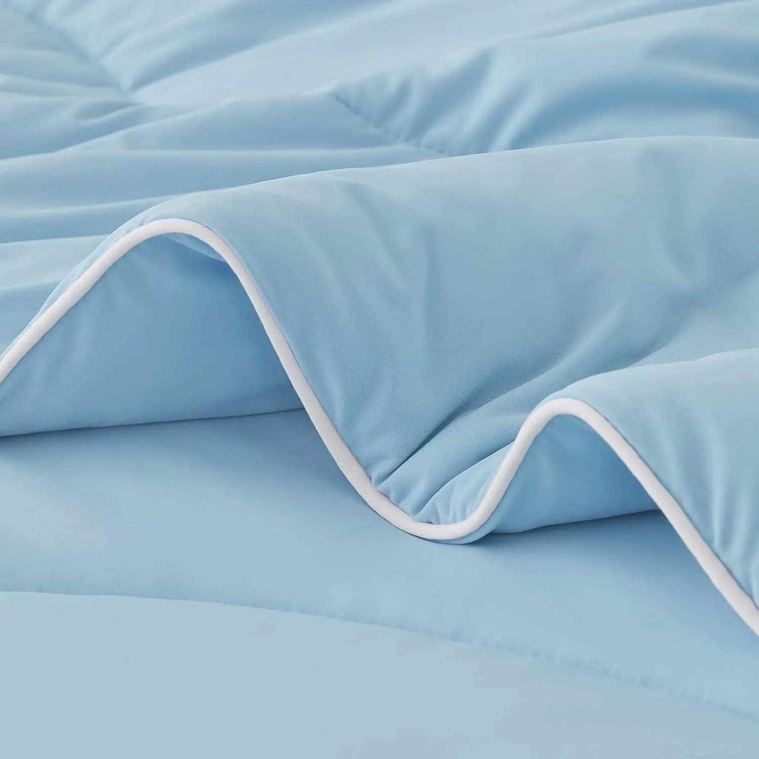 BEDELITE Cooling Comforter King Size,Double Side Cooling Blankets for Hot Sleepers,Lightweight & Breathable Summer Comforter King Size，Blue,108x90 Inches