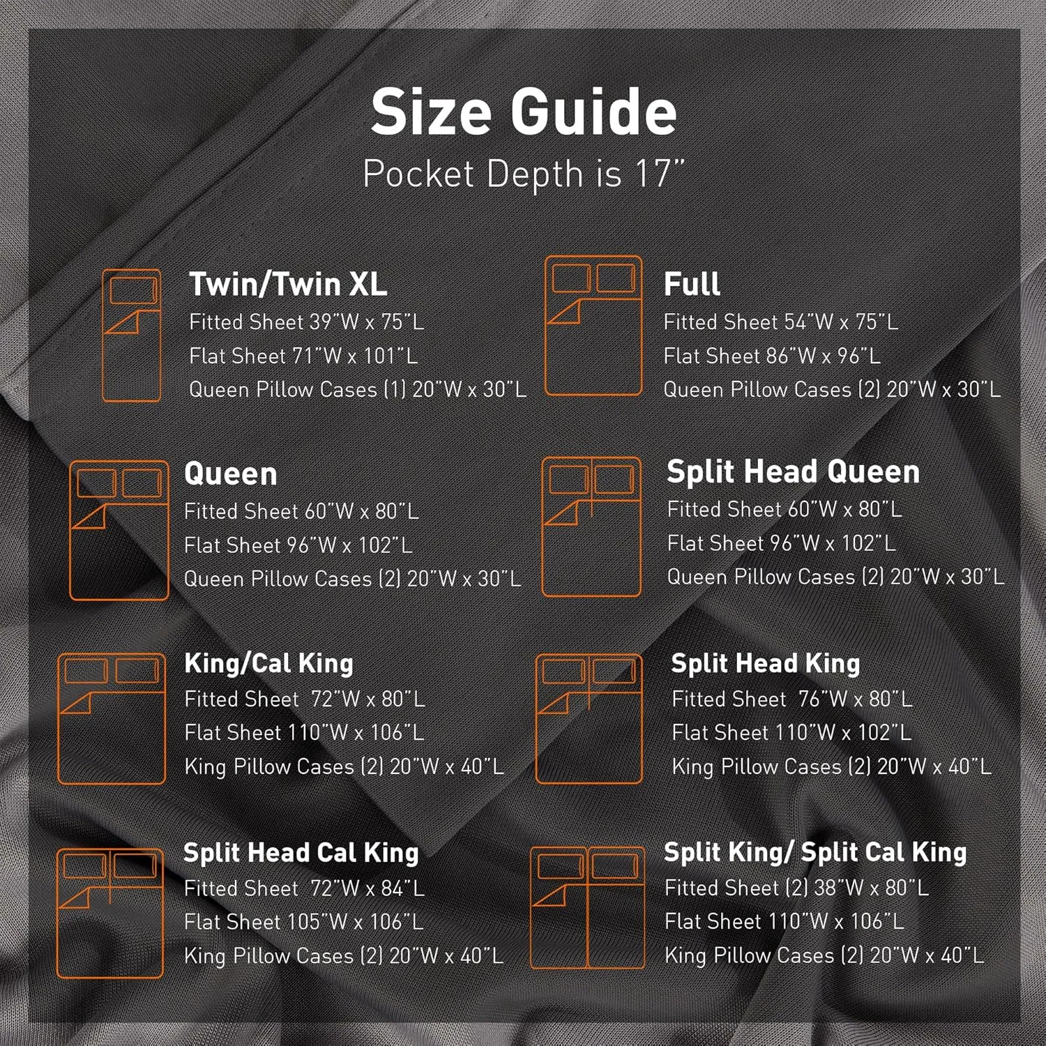 Bedgear Dri-Tec Bed Sheet Set for Hot Sleepers - Moisture-Wicking - Temperature Regulating - Includes Fitted Sheet, Flat Sheet, and 2 Pillowcases - King/Cal King - Grey