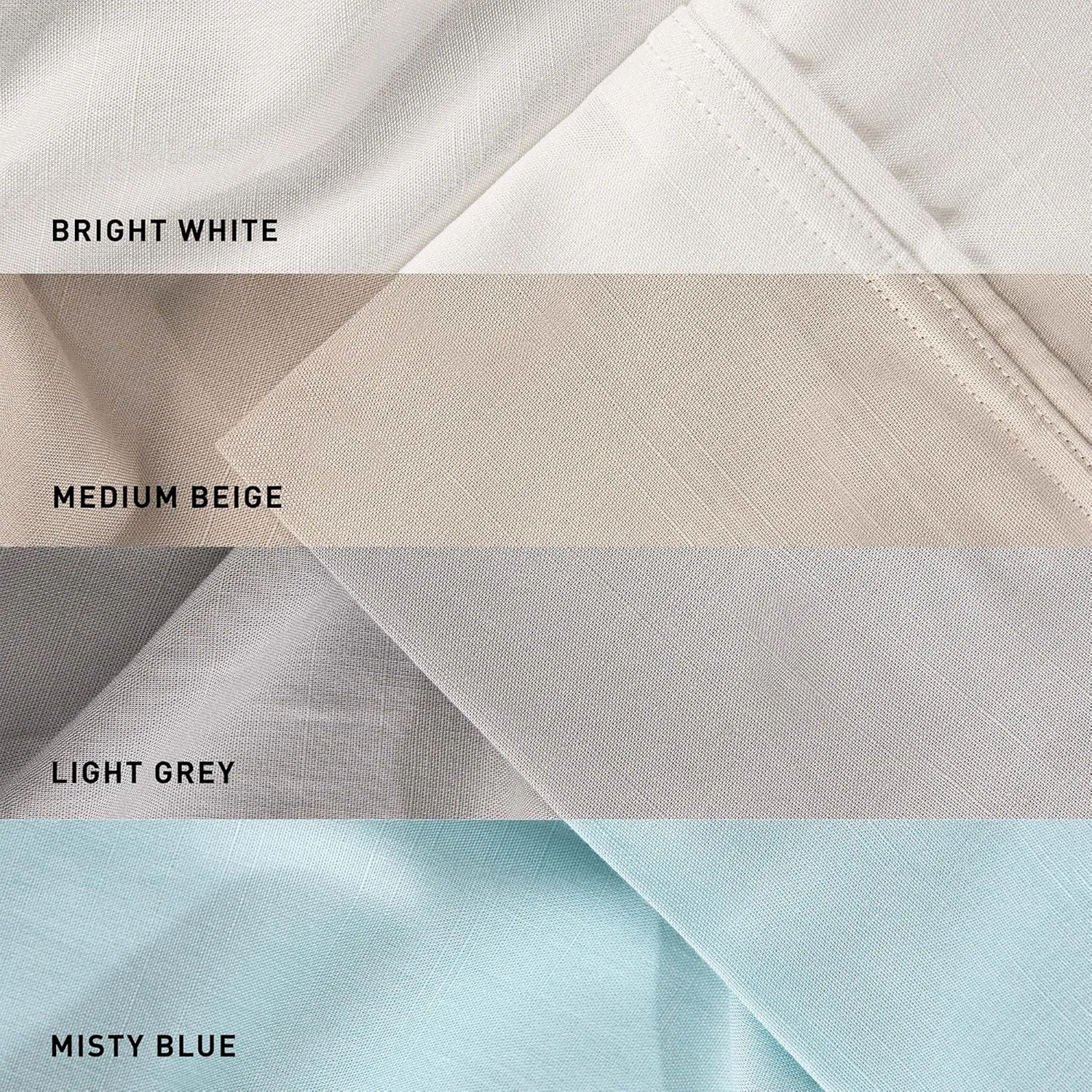 Bedgear Hyper-Linen Bed Sheet Set - Breathable and Quick-Drying - Silky-Smooth Bedding Alternative - Includes Fitted Sheet, Flat Sheet, and 2 Pillowcases - Queen - Light Grey