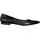 Bella Vita Women's Vivien Flat,Black Leather,US 5 M