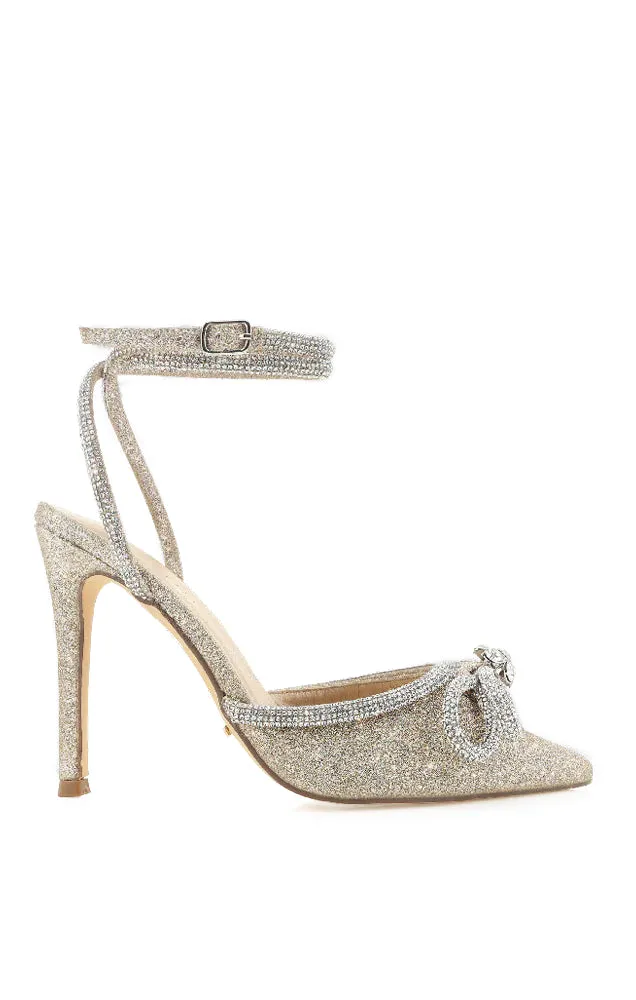 Billini Elope Heel ~ Gold Glitter