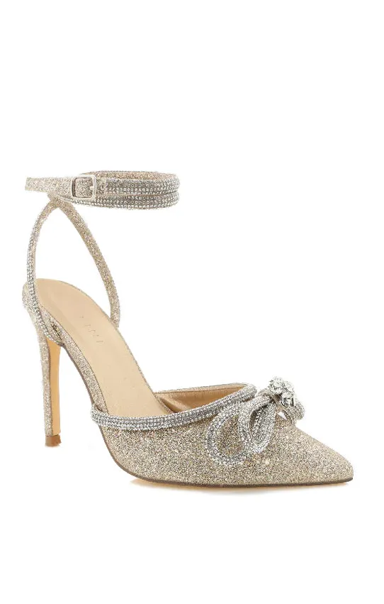 Billini Elope Heel ~ Gold Glitter