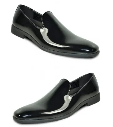 Black Gloss Slip-On Loafer