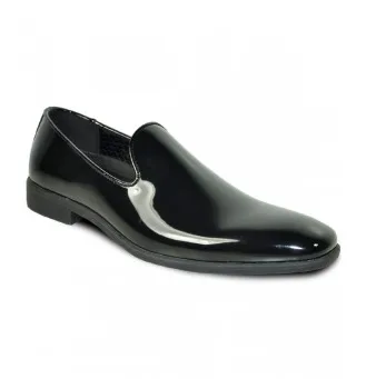 Black Gloss Slip-On Loafer