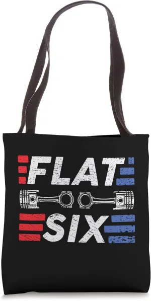 Boxer Engine - Flat Six 6 Cylinder 6 Piston Car Motor Engine Tote Bag