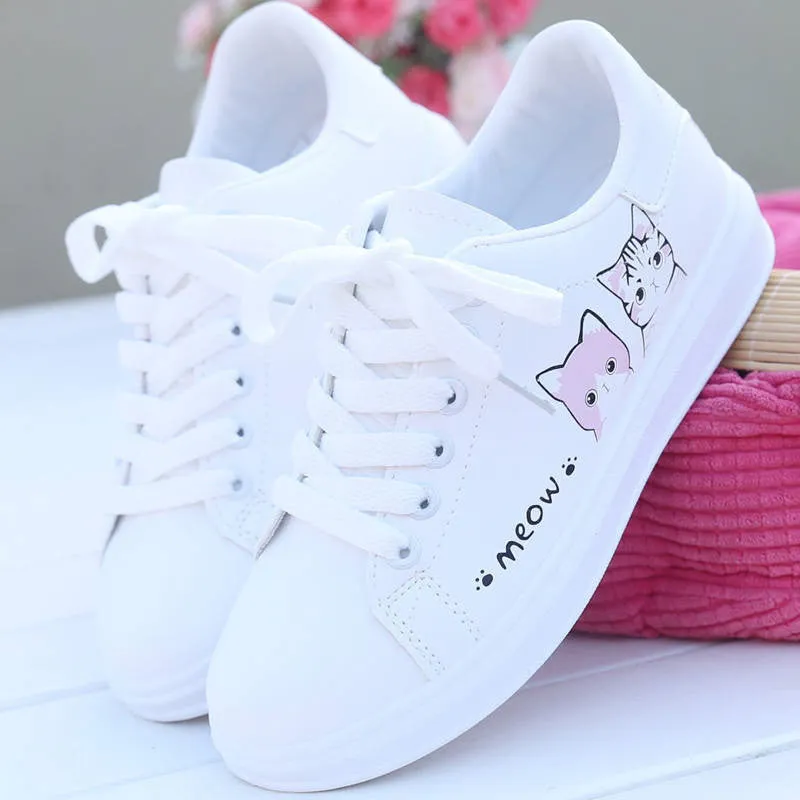 Breathable Flat Sneakers for Students