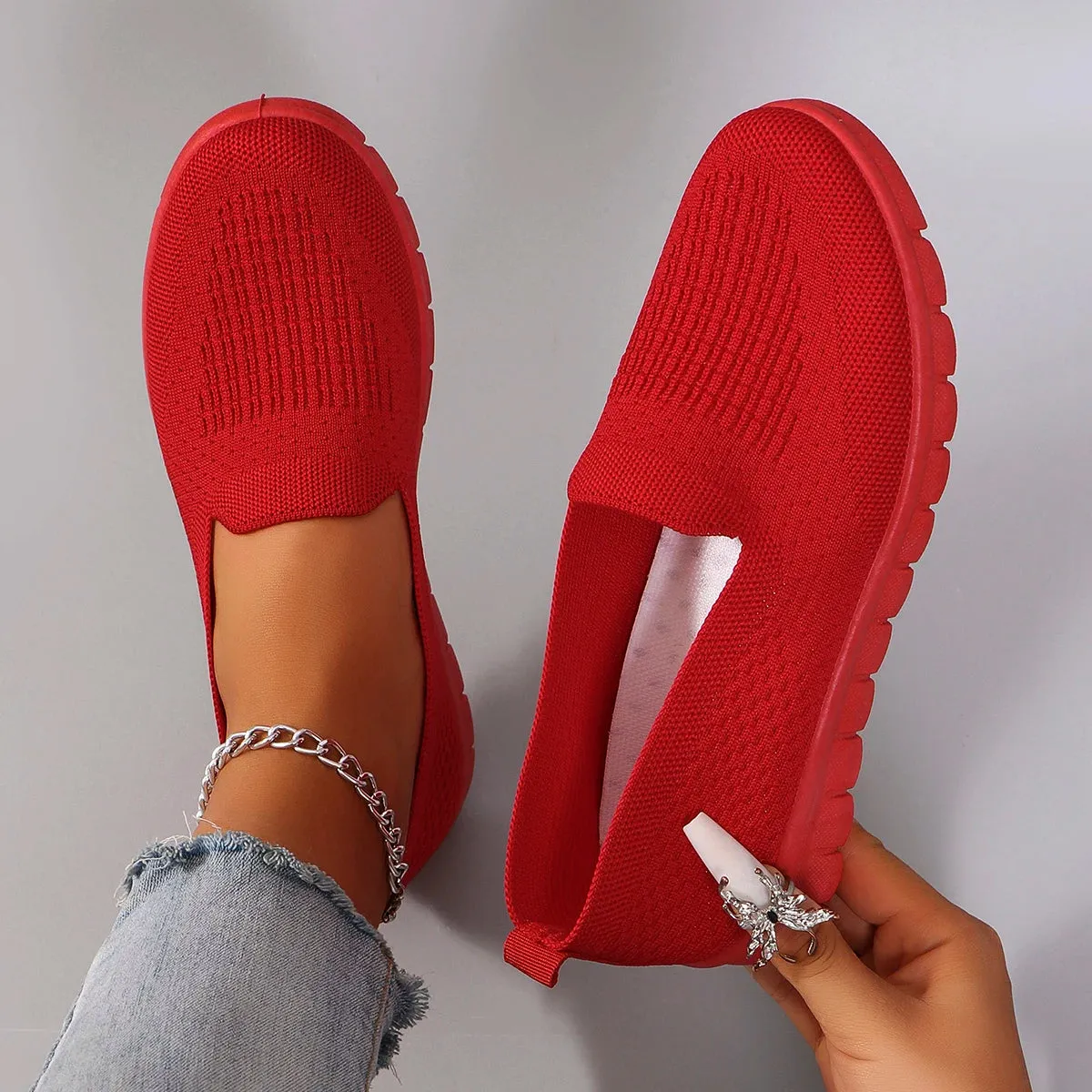 Breathable Lightweight No Lace Shoes