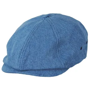 Brood Cotton Denim Lightweight Newsboy Cap