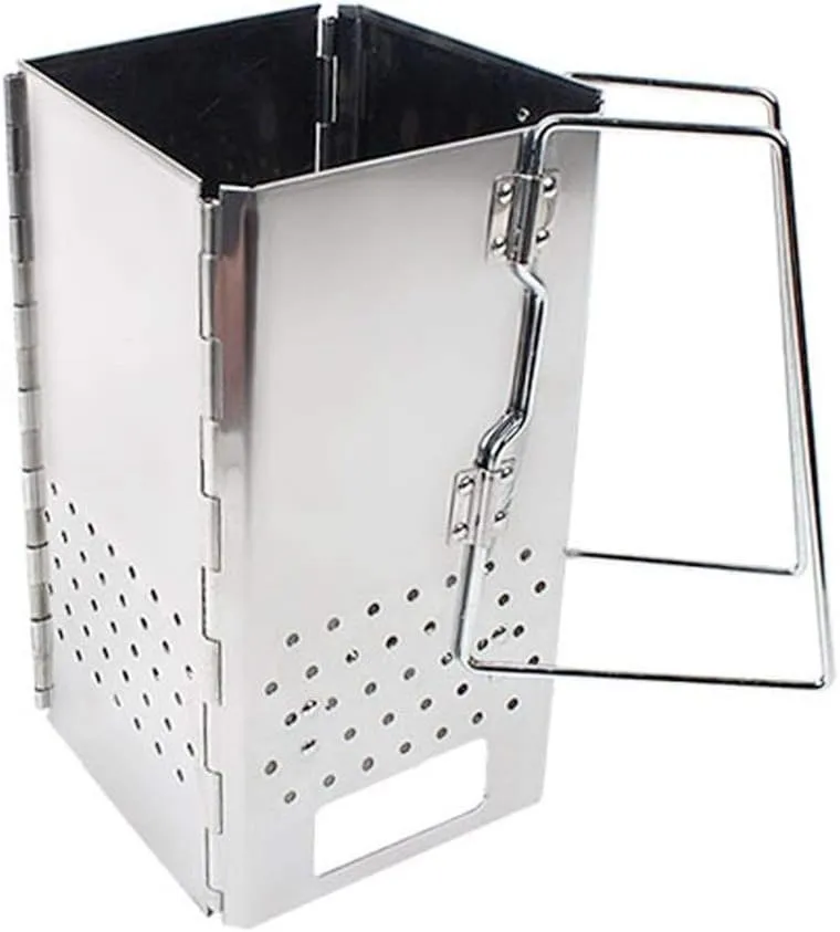 Camping Stove Outdoor Wood Burning Camp Stove Potable Folding Stainless Steel Backpacking Stove Camp Stoves