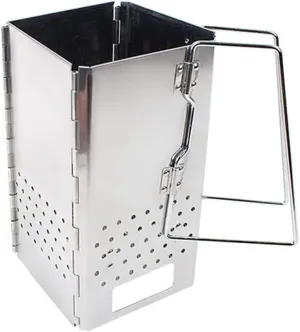 Camping Stove Outdoor Wood Burning Camp Stove Potable Folding Stainless Steel Backpacking Stove Camp Stoves
