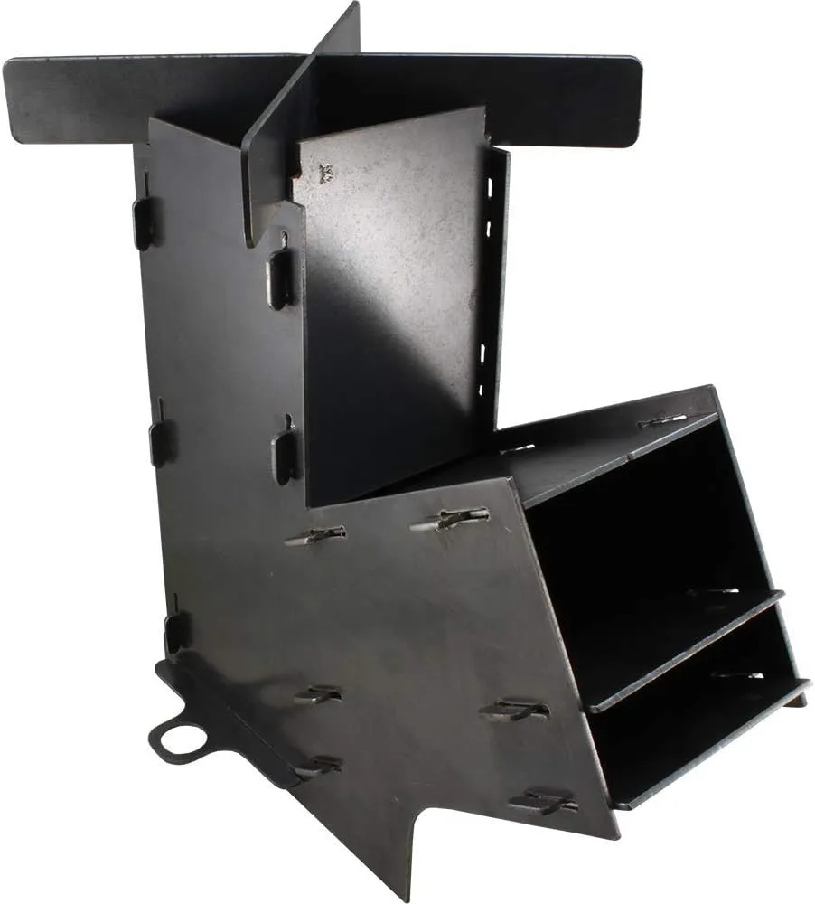 Camping Survivalist Prepper Flat Pack Rocket Stove