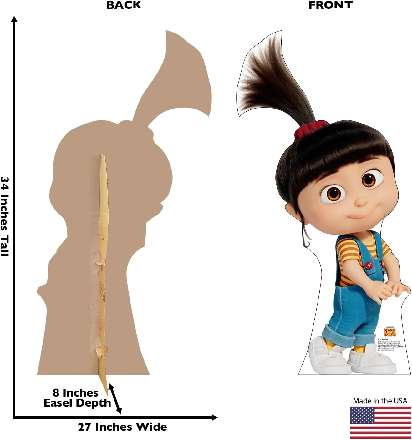 Cardboard People Agnes Life Size Cardboard Cutout Standup - Despicable Me 4 (2024 Film)