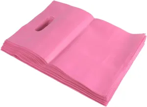 Carnival Party Bag 100pcs Plastic Candy Pouch Food Storage Bag Present Bag Fashion Simple Design Pink