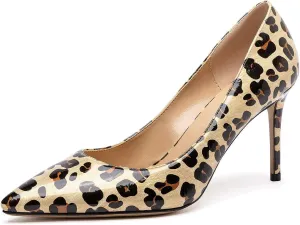 Castamere Womens Basic High Heels Pumps Slip-on Pointy Toe Stilettos 8.5 CM Heel