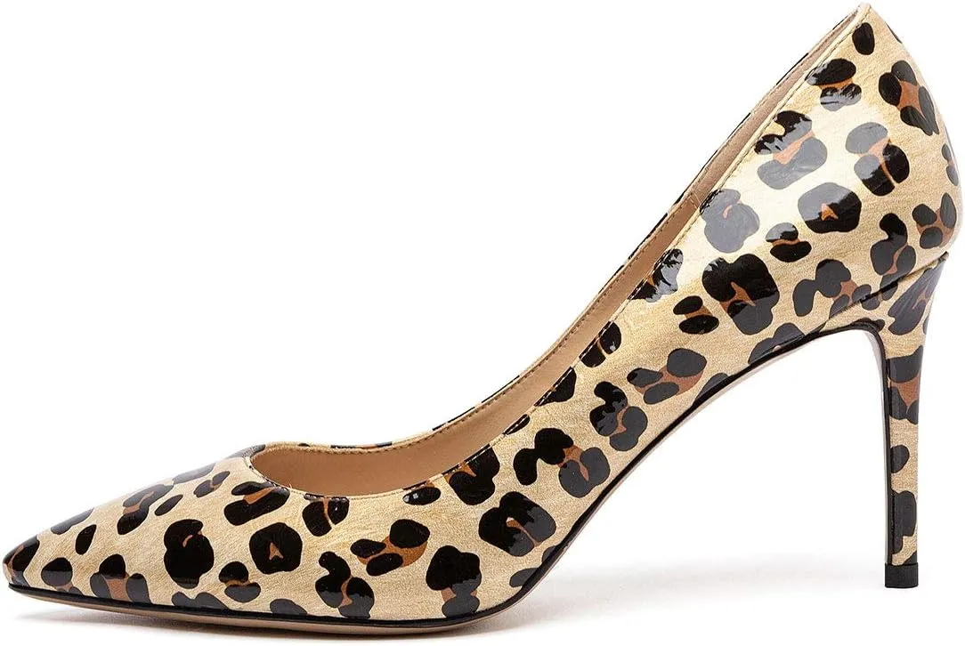 Castamere Womens Basic High Heels Pumps Slip-on Pointy Toe Stilettos 8.5 CM Heel
