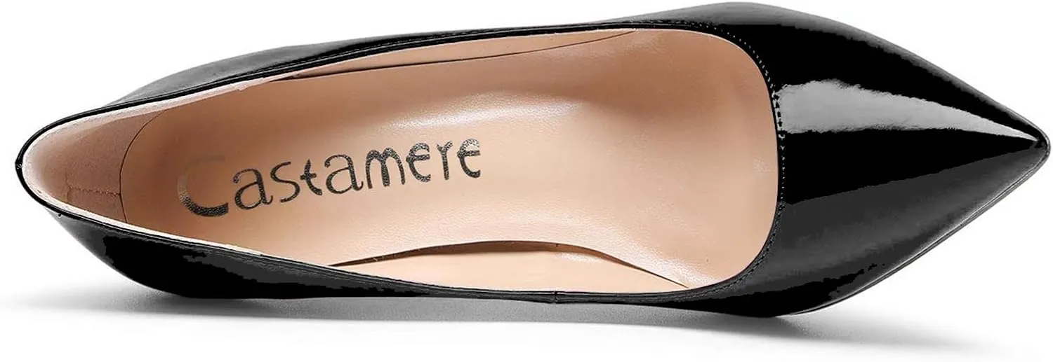 Castamere Womens High Heels Pointed-Toe Slip-on Stilettos Pumps 4Inch Heel Shoes