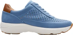 Clarks Women's Tivoli Grace Trainers, Blue nubuck, 6 Women