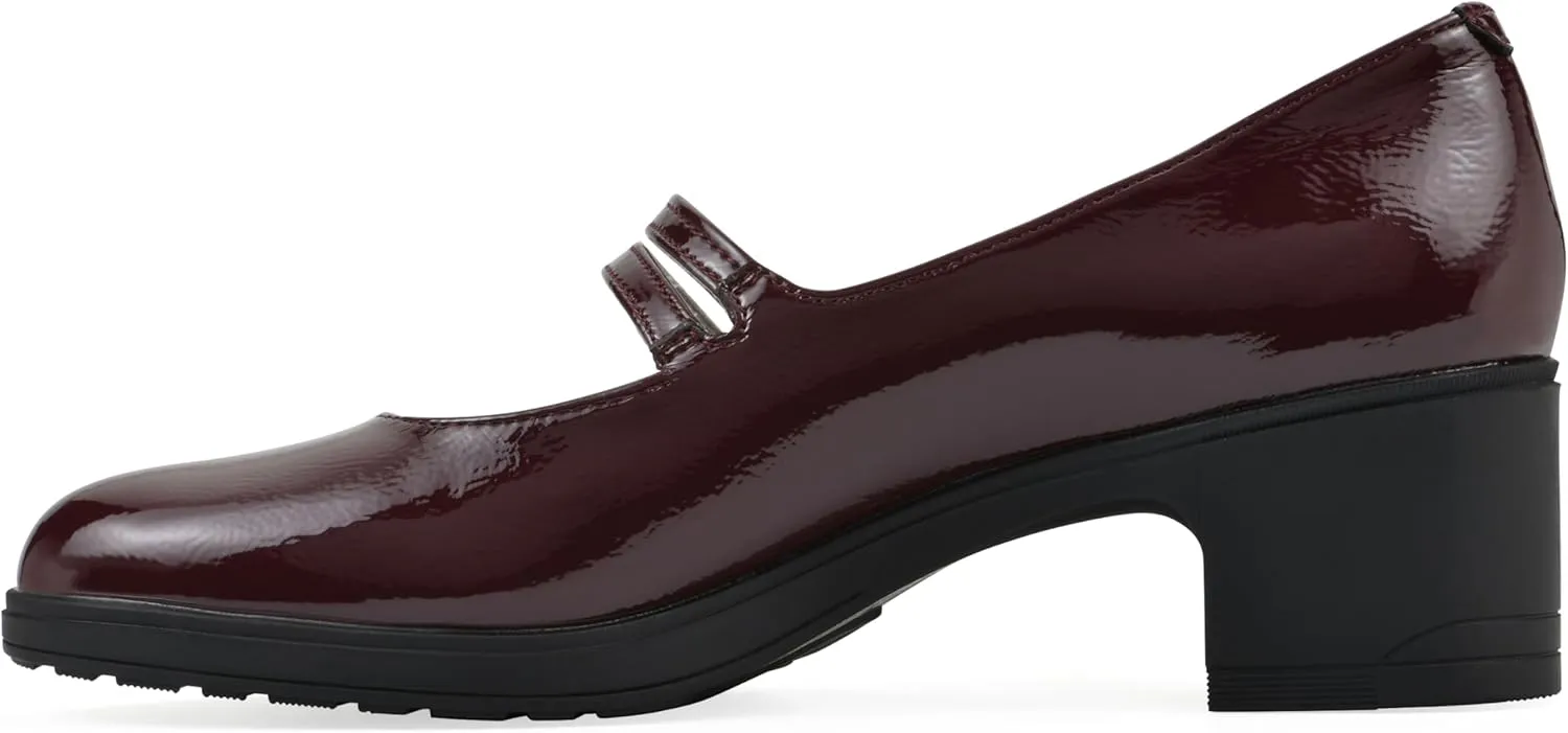 CLIFFS BY WHITE MOUNTAIN Women's Hunta Cushioned Double-Strap Mary Jane Pump