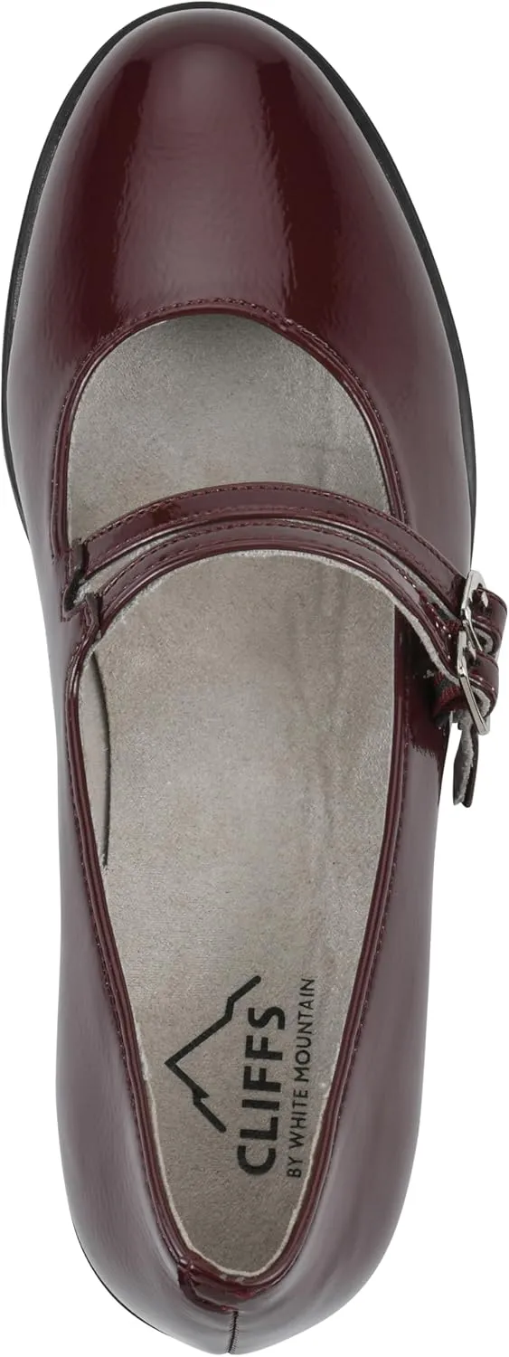 CLIFFS BY WHITE MOUNTAIN Women's Hunta Cushioned Double-Strap Mary Jane Pump