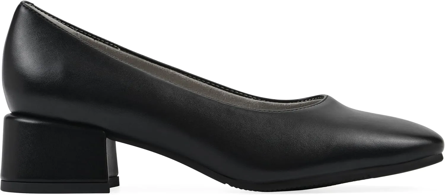 CLIFFS BY WHITE MOUNTAIN Women's Quintesa Cushioned Block Heel Pump