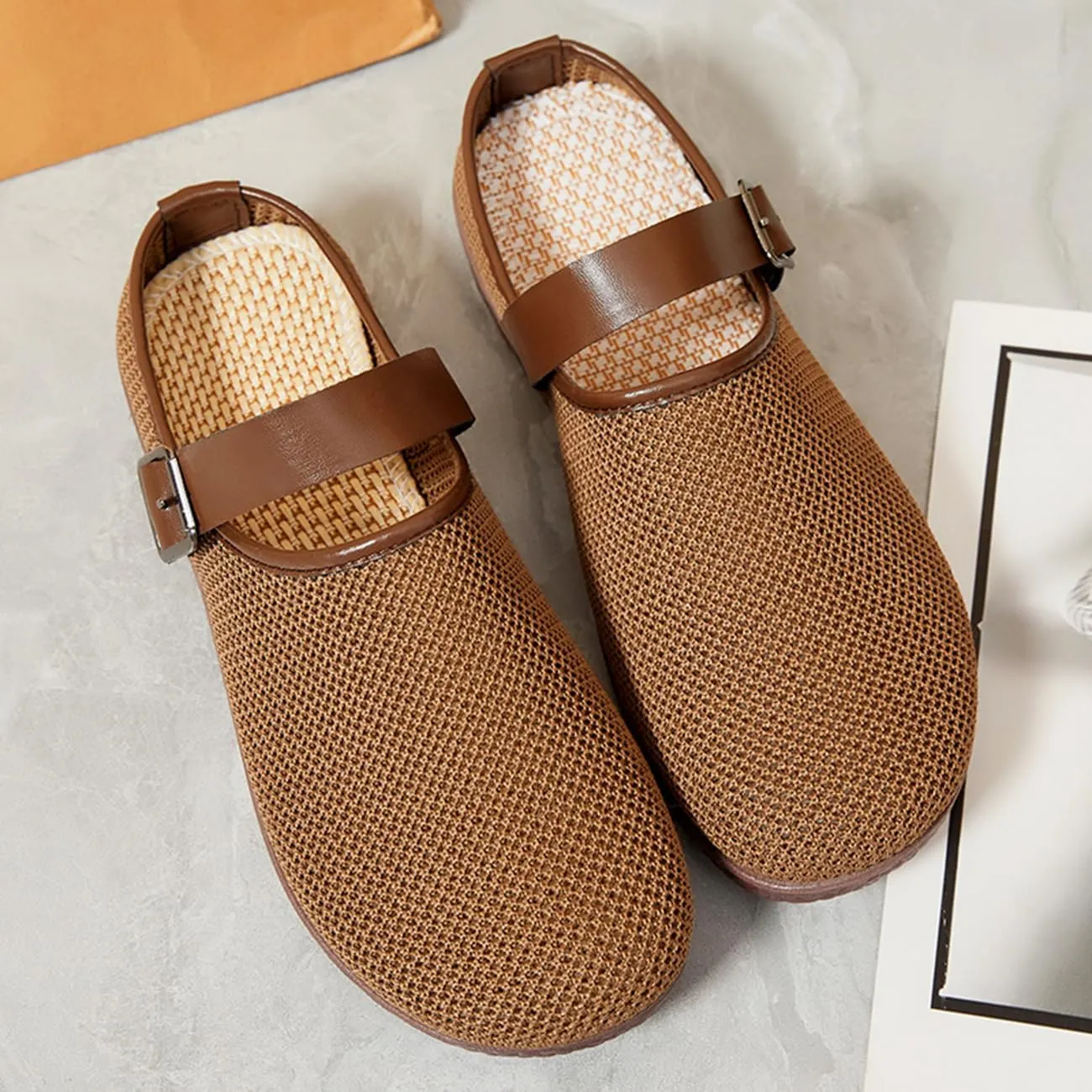 Clogs for Women Mules Slip-on Outdoor Flat Sandals Lightweight Mesh Summer Shoes